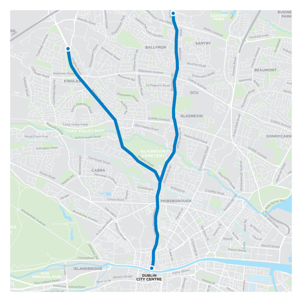 Path for construction outlined for Ballymun Finglas to City Centre Scheme image