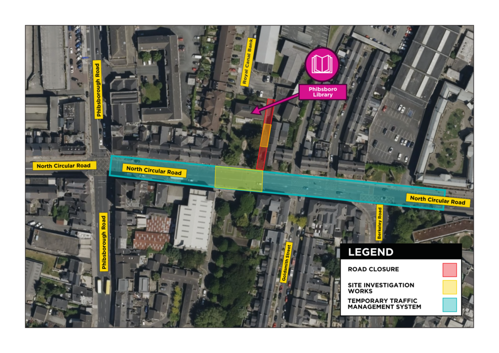 Site Investigation Works on North Circular Road and Royal Canal Bank image